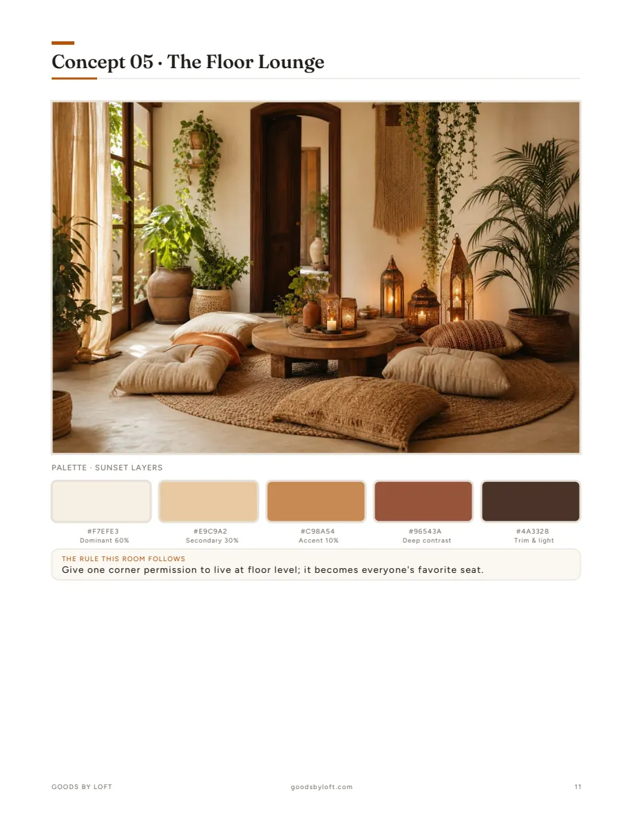 Concept 05: the floor lounge