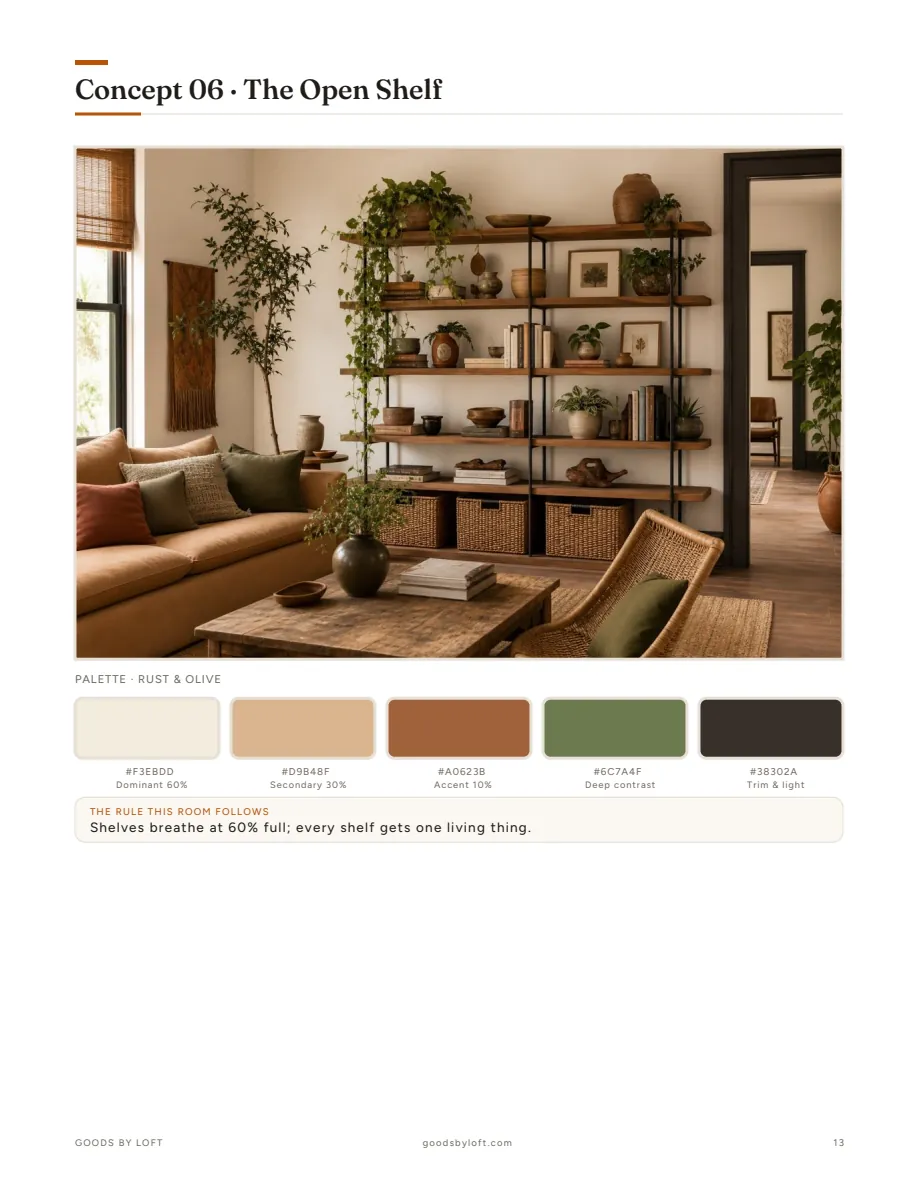 Concept 06: the open shelf