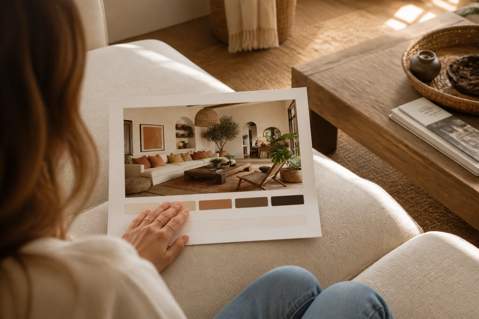 Choose by feeling: the product in use (render)