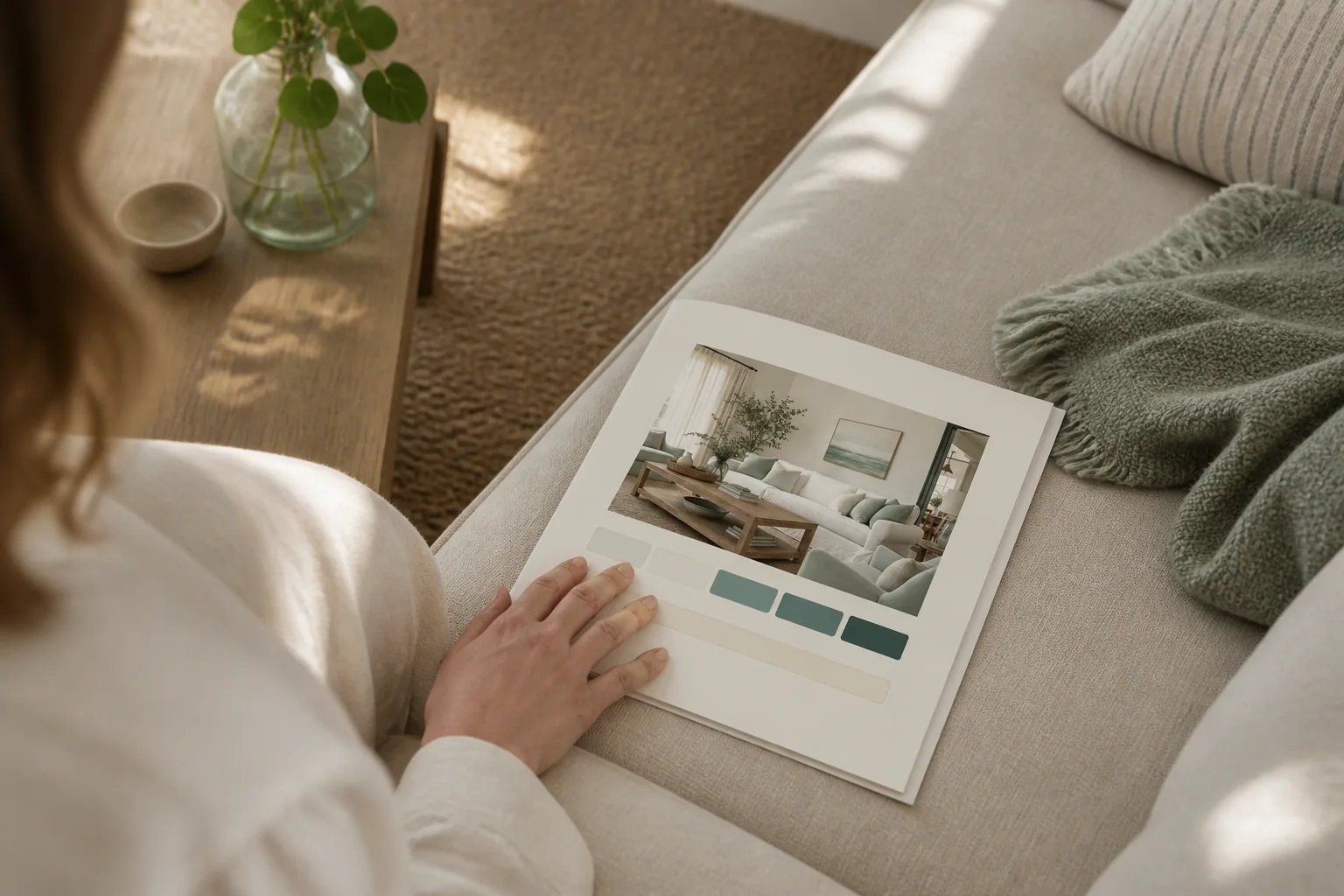Choose by feeling: the product in use (render)