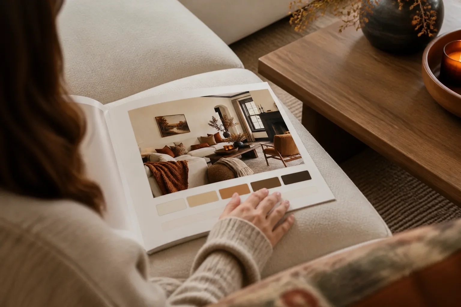 Choose by feeling: the product in use (render)