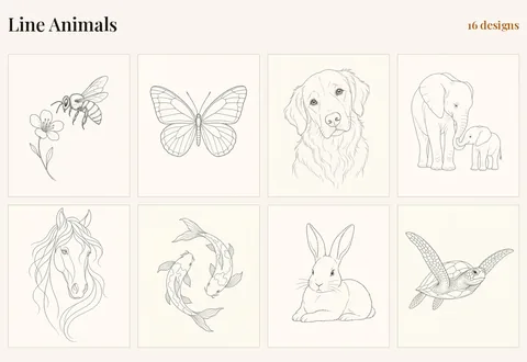 The Line Animals collection