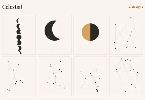 Celestial, 14 designs