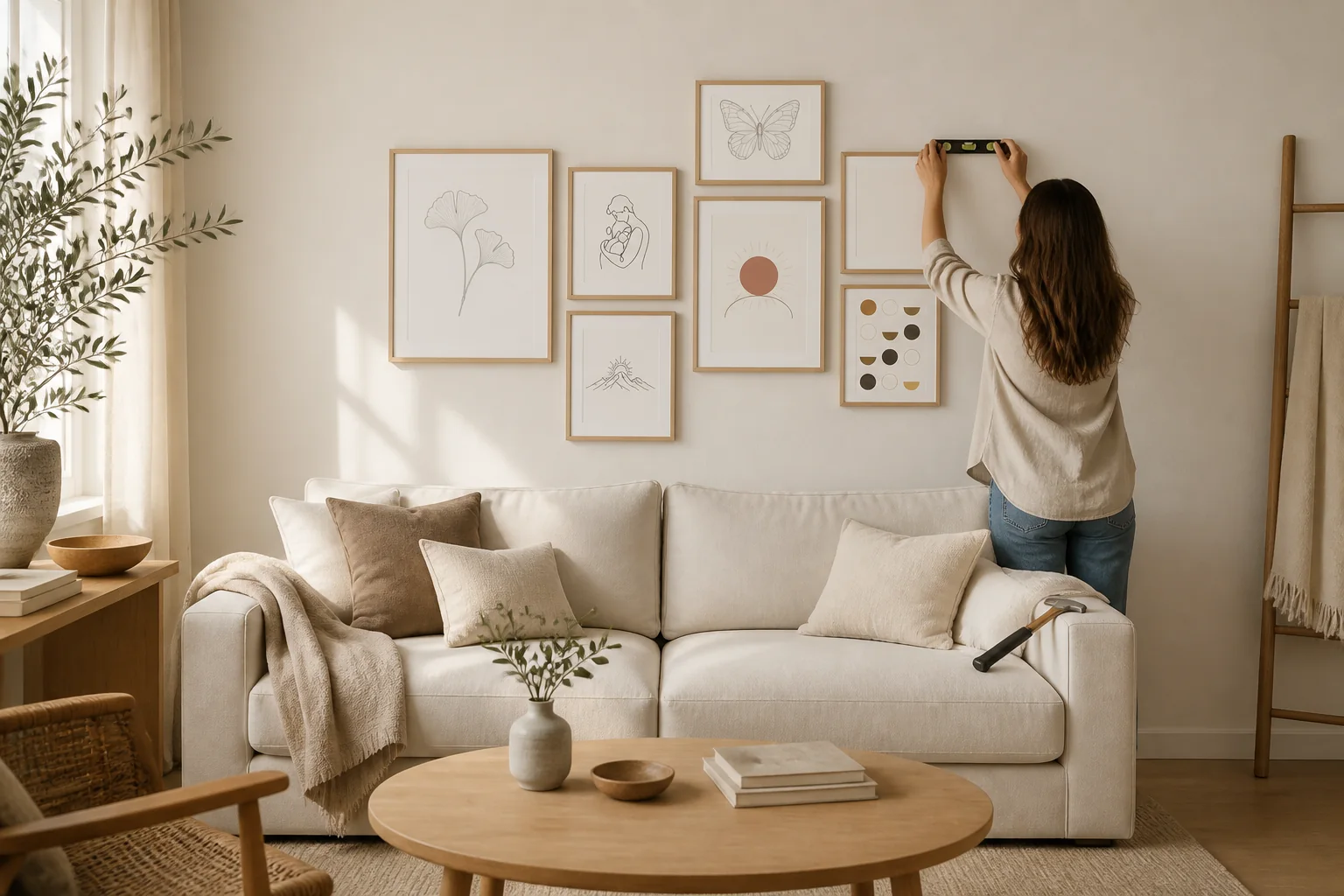 Dress the walls: the product in use (render)