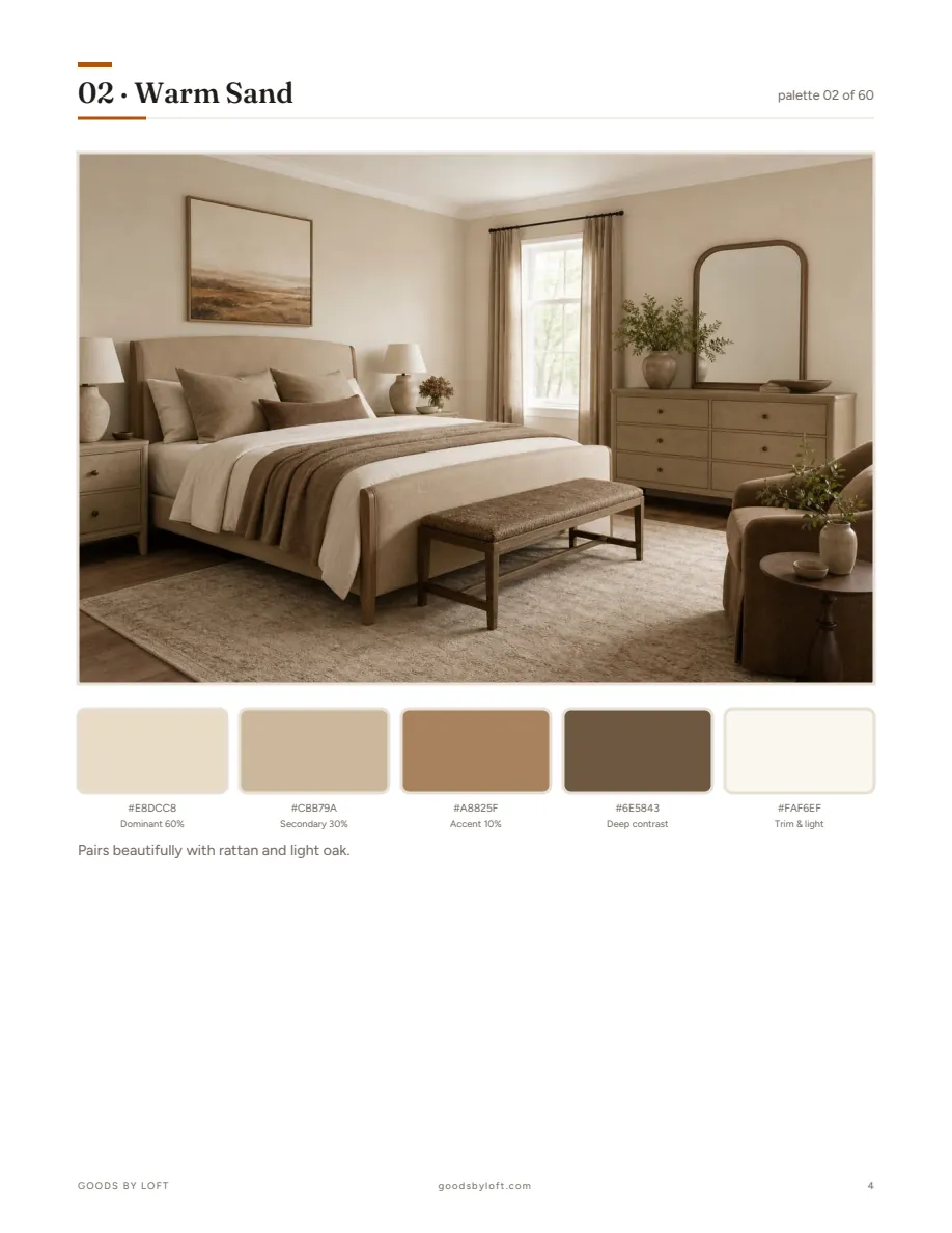 A palette, rendered as a room