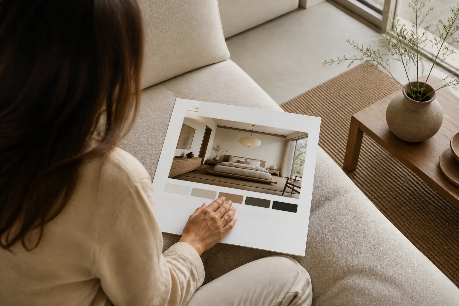 Decide the style: the product in use (render)