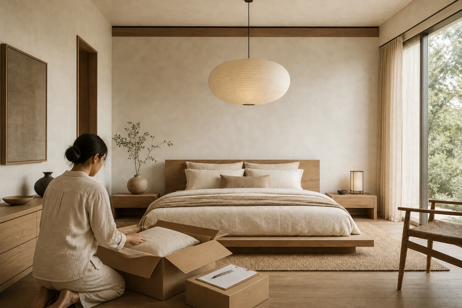 Buy in checklist order: the product in use (render)