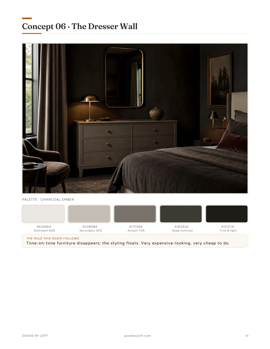 Concept 06: the dresser wall