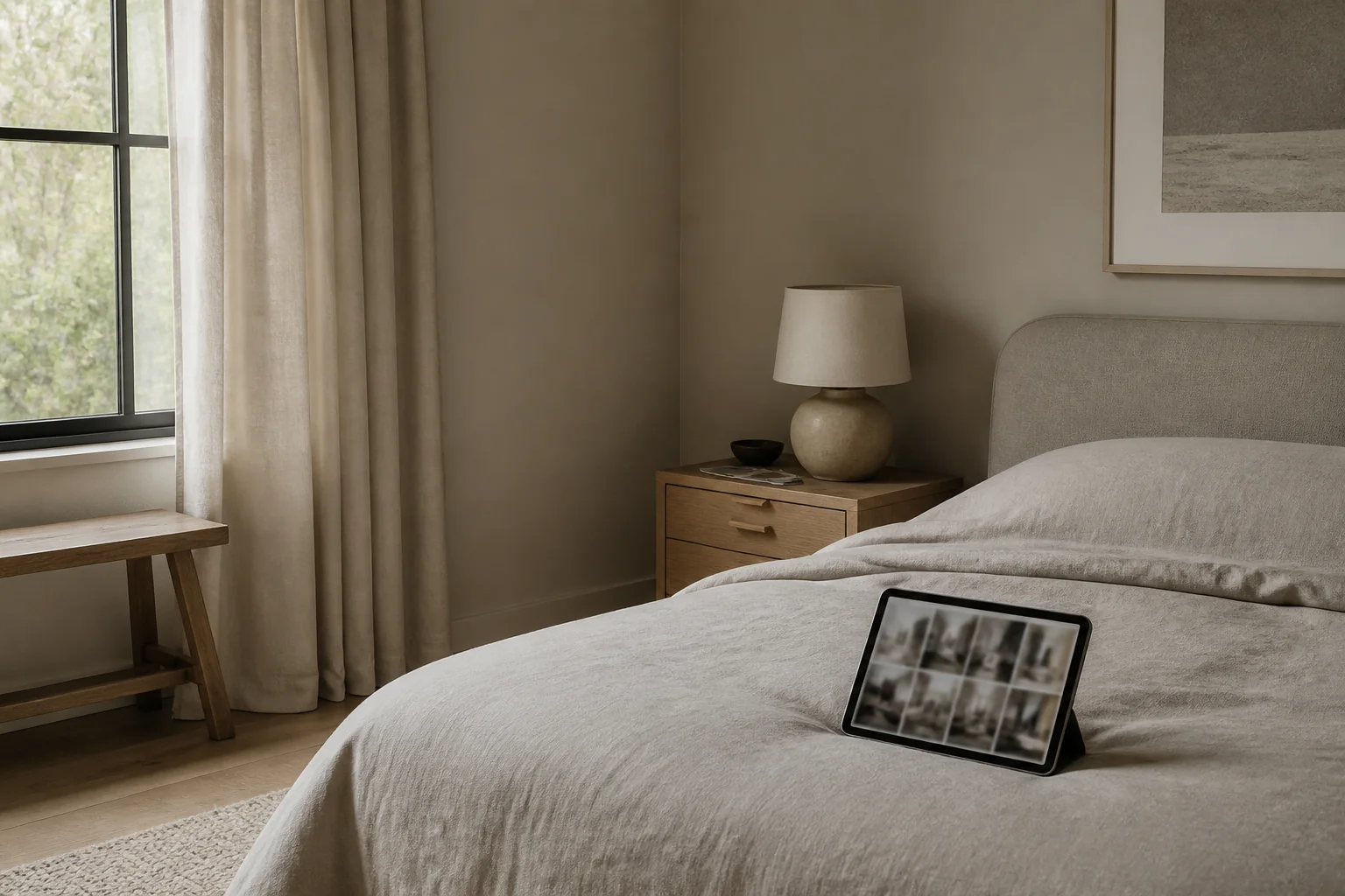 You've screenshotted dark bedrooms for a year and painted none of them (render)