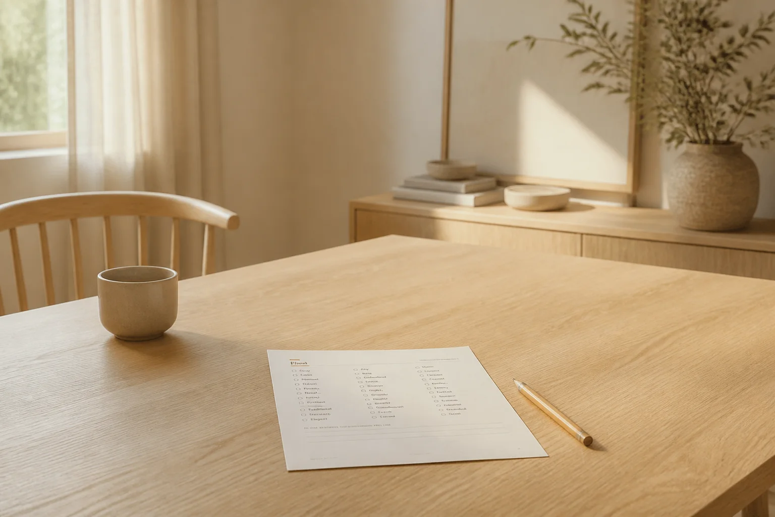 Decide the feeling: the product in use (render)